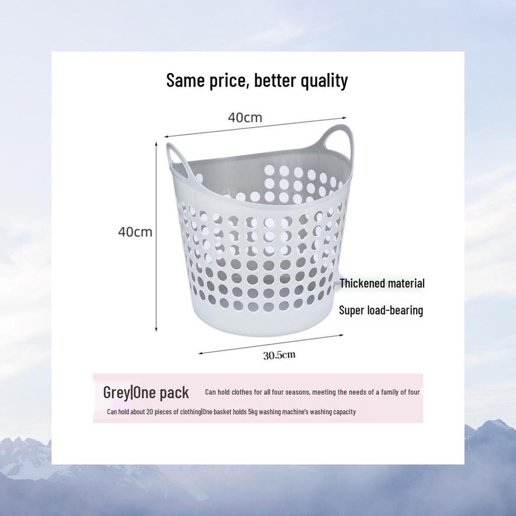 Large Bathroom Plastic Laundry Hamper for Dirty Clothes