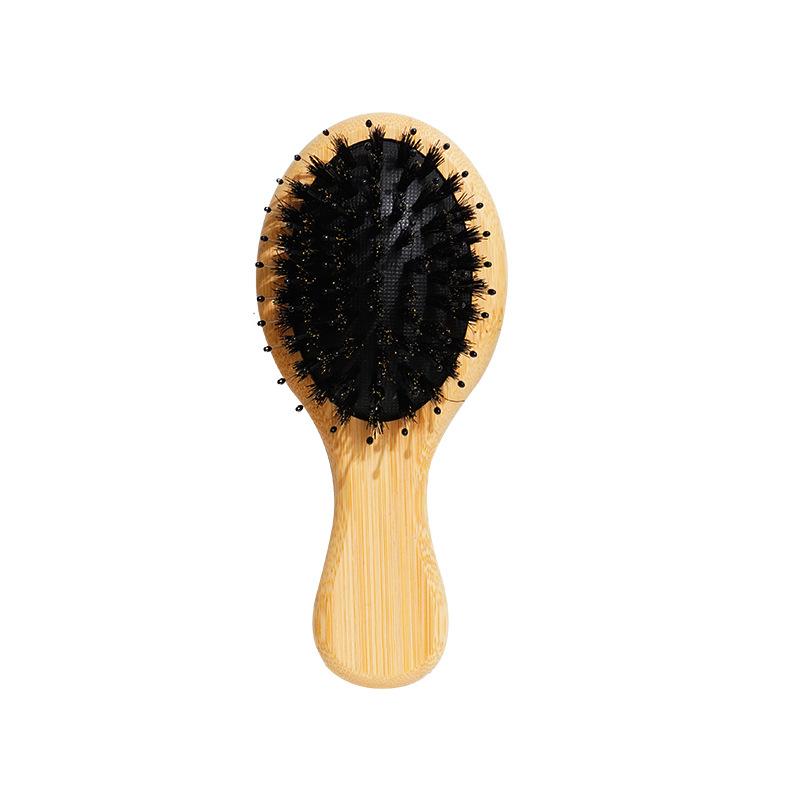 Mini Wooden Air Cushion Comb for Women - Portable Massage Comb with Durable Air Bladder for Smooth Hair