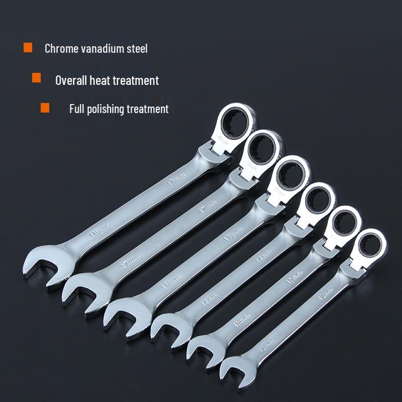 Quick Ratchet Dual-Use Open-End Combination Wrench Set for Auto Repair
