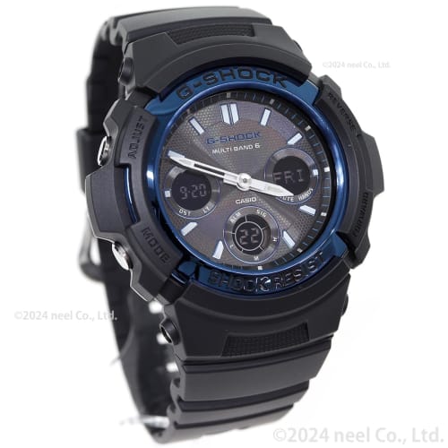 Casio hodinky G-Shock radio solar AWG-M100A-1AJF pánské černé