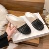 Half Slippers for Women To Wear Out New Summer Versatile Woven Breathable Flat Bottomed Baotou Lazy Sandals Tenis Feminino