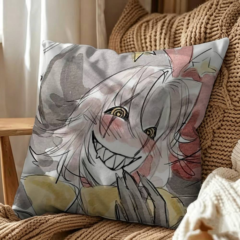 Pierrot F-Freak Circus Double-Sided Printed Cushion Cover Bedroom Bedside Sofa Pillow Case