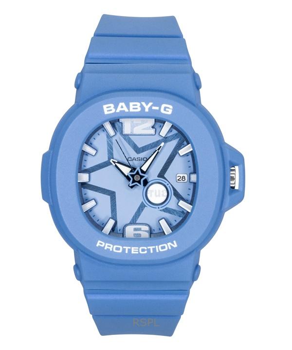 Casio Baby-G Аналоговые Смола Синий Циферблат Кварцевые BGA-10D-2A2 100M Женские Часы синий