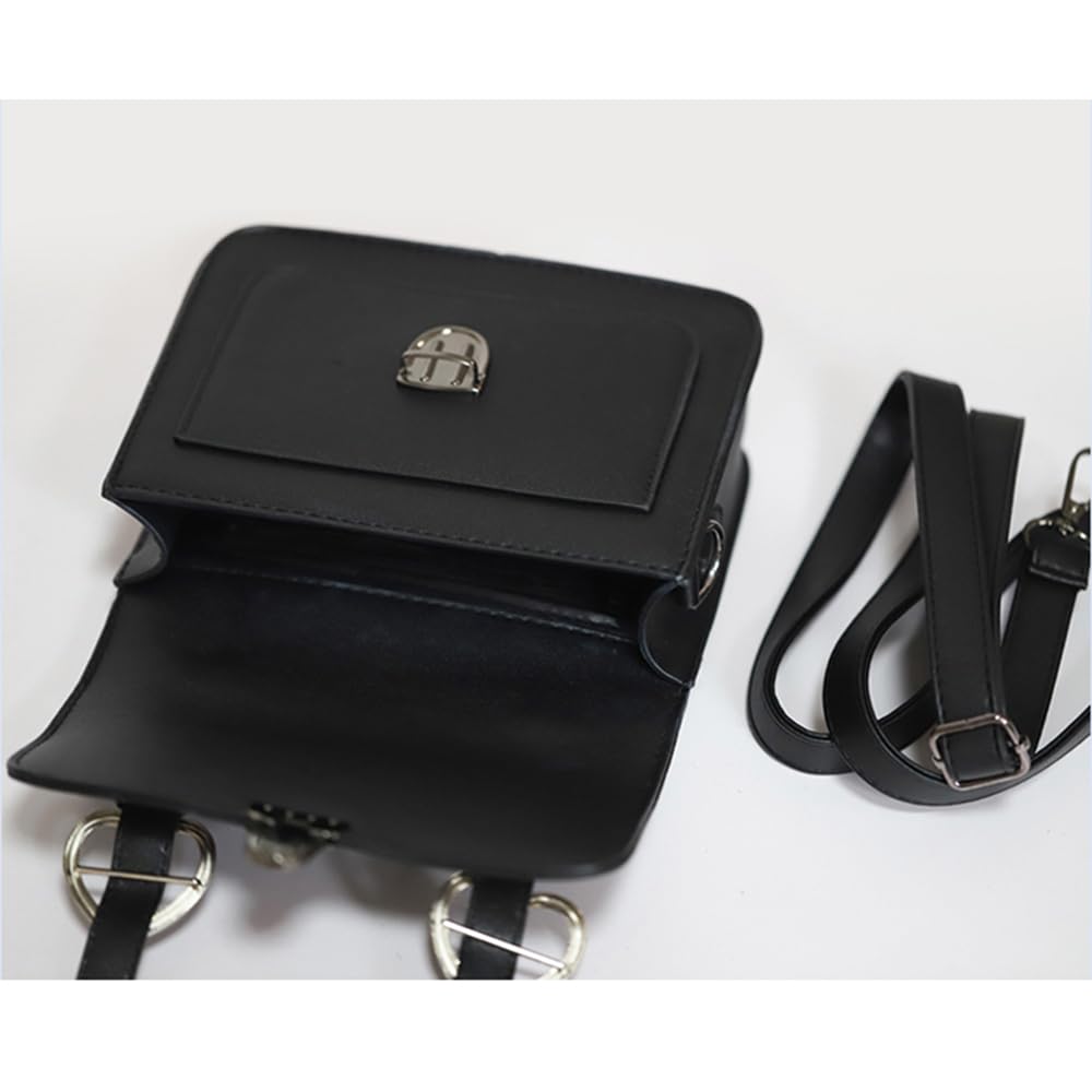 [VVRPWASSLY] Damen-Handtasche mit Schultergurt, Perfekt für JK-Uniformen, Lolita, Gothic Lolita und Prinzessinnen-Stile, Schleife, Herz-Design,