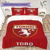 Torino Fc Pattern Bedding,Quilt Set Quilt Cover Pillowcase Home Birthday Gift (1*duvet cover+2*pillowcase,without core)DSJT261018094