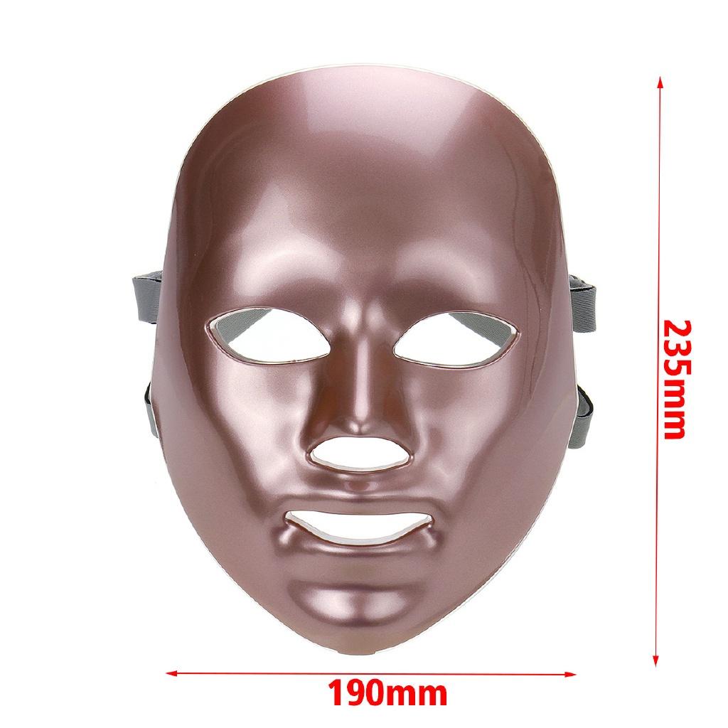 110V-220V 7 Colors LED Mask LED Photon Facial Light Mask With Neck Therapy Skin Rejuvenation Face Lifting Anti Acne Wrinkle Skin