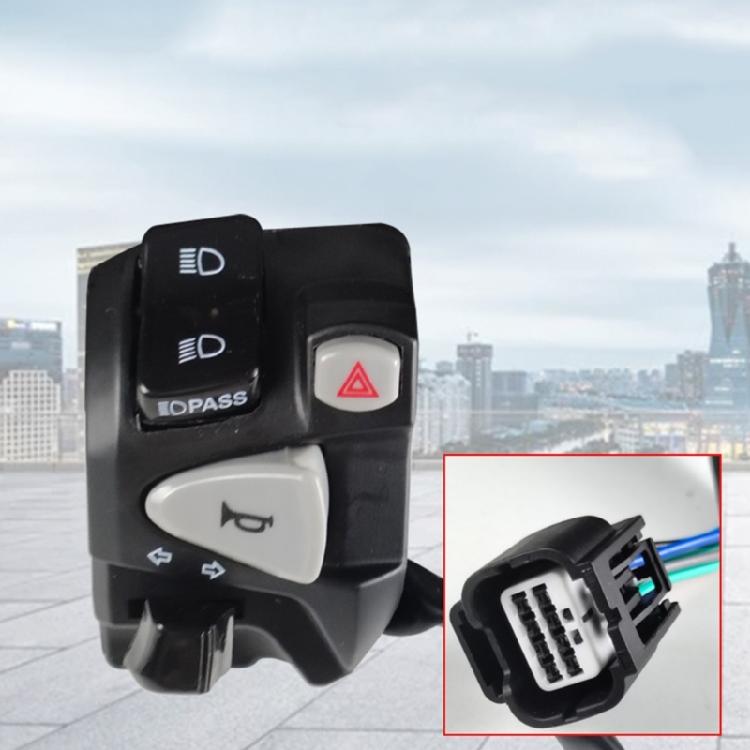 Motorcycle Horn Turn Signal Switch 22mm Handlebar Switch Replace for 150