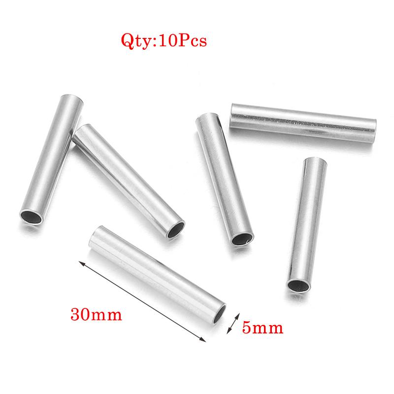 Stainless Steel Curved Tube For Jewelry Making Gold Color Straight Beads Connector Bracelet Necklace Diy Jewelry Finding