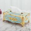 1PC European Style Tissue Box High-end El Restaurant Kitchen Napkin Extraction Box Household Tissue Storage Box