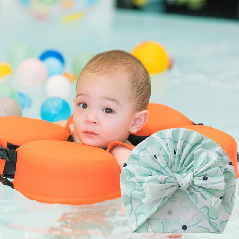 Baby Hat Unisex Newborn Muslin-Hat Big Bowknot Brimless Hat Infant Windproof Headwear Newborn Hat Spring Warm Headdress