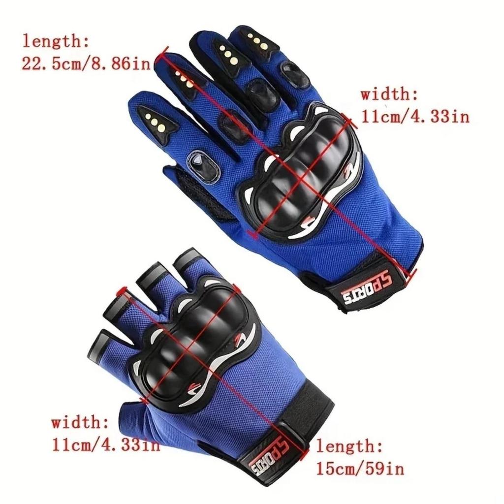 Motorcycle Gloves half  Finger Tactical Knuckles Protective Motocross Gloves Durable Riding Working cycling Gloves