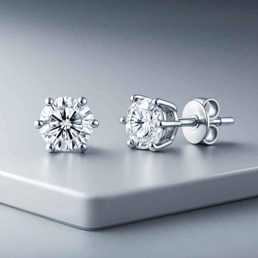 

Maison De She Моїсанітові сережки-обгортки з діамантами, 6 крапанів, 3 частини