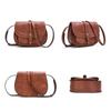 Hot-selling Hong Kong Style Retro Saddle Bag Women's Shoulder Messenger Bag European and American Versatile Women's Semi-round Bag Women