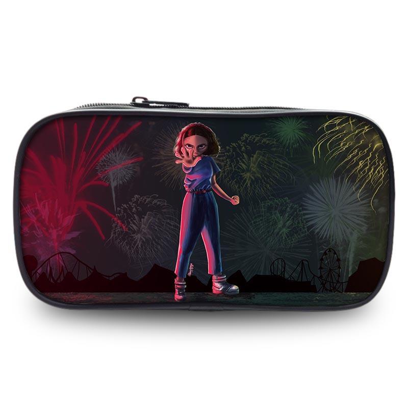 Stranger Things Student Pencil Case Large Capacity Single Layer Stationery Box Stationery Bag Storage Bag Environmentally Friendly And Portable