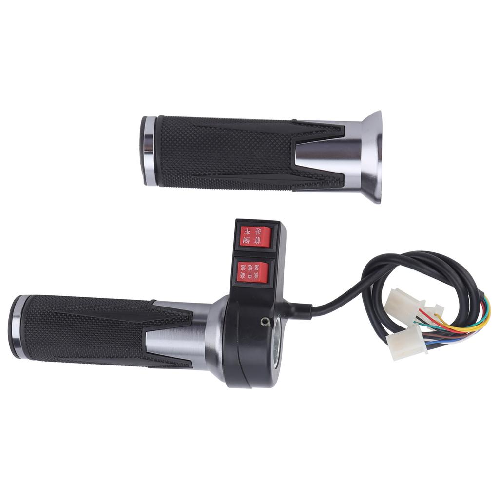 1Pair 3 Speed Gear Throttle Handle Grips for Electric Bicycle with Forward and Reverse Gear