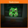 Glow Green Halloween Skull Palm Decal Wall Sticker For Home And Office Spaces