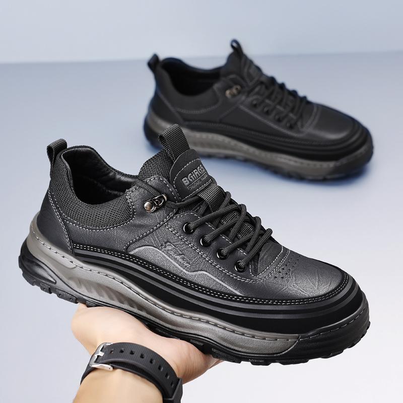 

Модные черные коричневые мужские кроссовки для походов, дышащие кроссовки для походов, мужские кроссовки для активного отдыха, противоскользящие, для путешествий, спортивные кроссовки для мужчин 44 чёрный