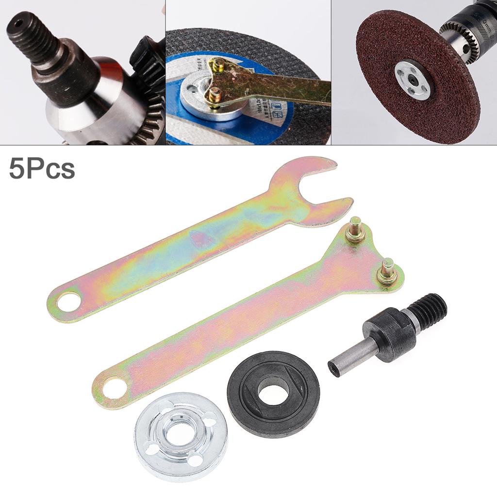 KASILU 5pcs 6mm Connecting Rod and Pressure Plate with Wrench for Variable Angle Grinder Durable KASILU 5pcs 6mm Connecting Rod and Pressure Plate with Wrench for Variable Angle Grinder Durable