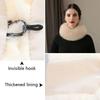 Soft Plush Texture Neck Scarf Solid Neck Wrap New Plush Neck Muffler  Winter Accessory
