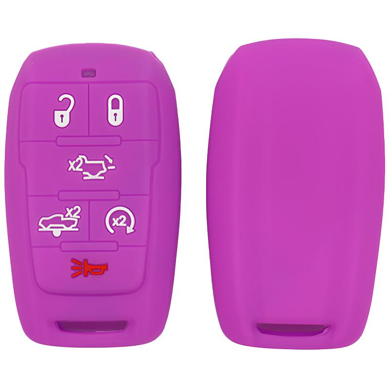 Silicone Key Case for 6-Button Dodge Caliber RM1500 2019-2020 Ram Chrysler