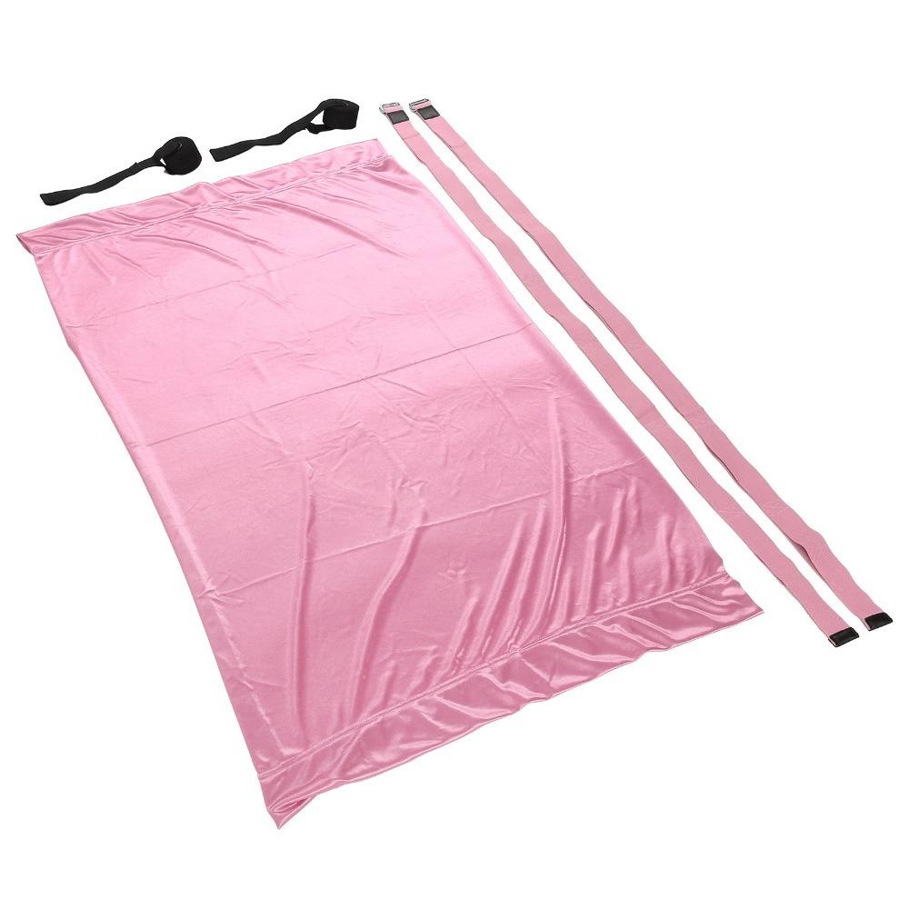 Bed Surface 85 * 150cm Door Mount Yoga Stretch Strap  Home Split Hip Opening Training розовый