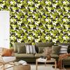 Military Camouflage Wallpaper Yellow and White for Living Room and Bedroom 50x1000