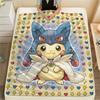 Pikachu Print Flannel Blanket, Warm Comfortable for Bedrooms, Sofas, Beds, Chairs -HE50