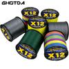 GHOTDA NEW X12 1000M Braided Fishing Line 12 Strands PE Multifilament Saltwater Fishing Wire Super Strong Strength  25 30 39 50 65 77 92 120 135LB