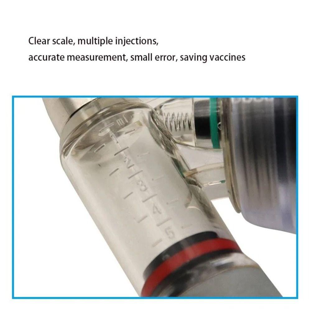 Insert Bottle/Tube Poultry Vaccine Injector 2/5ml Animal Syringe Sheep