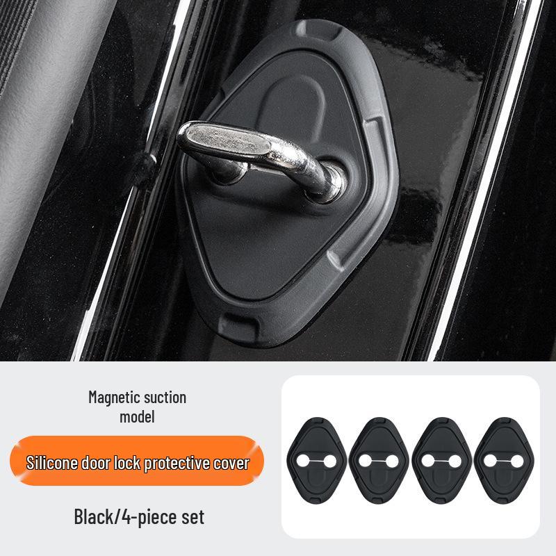 Zeekr 001/7X/9X Door Lock Buckle Protection Pad - Shock-Absorbing Silicone Cover