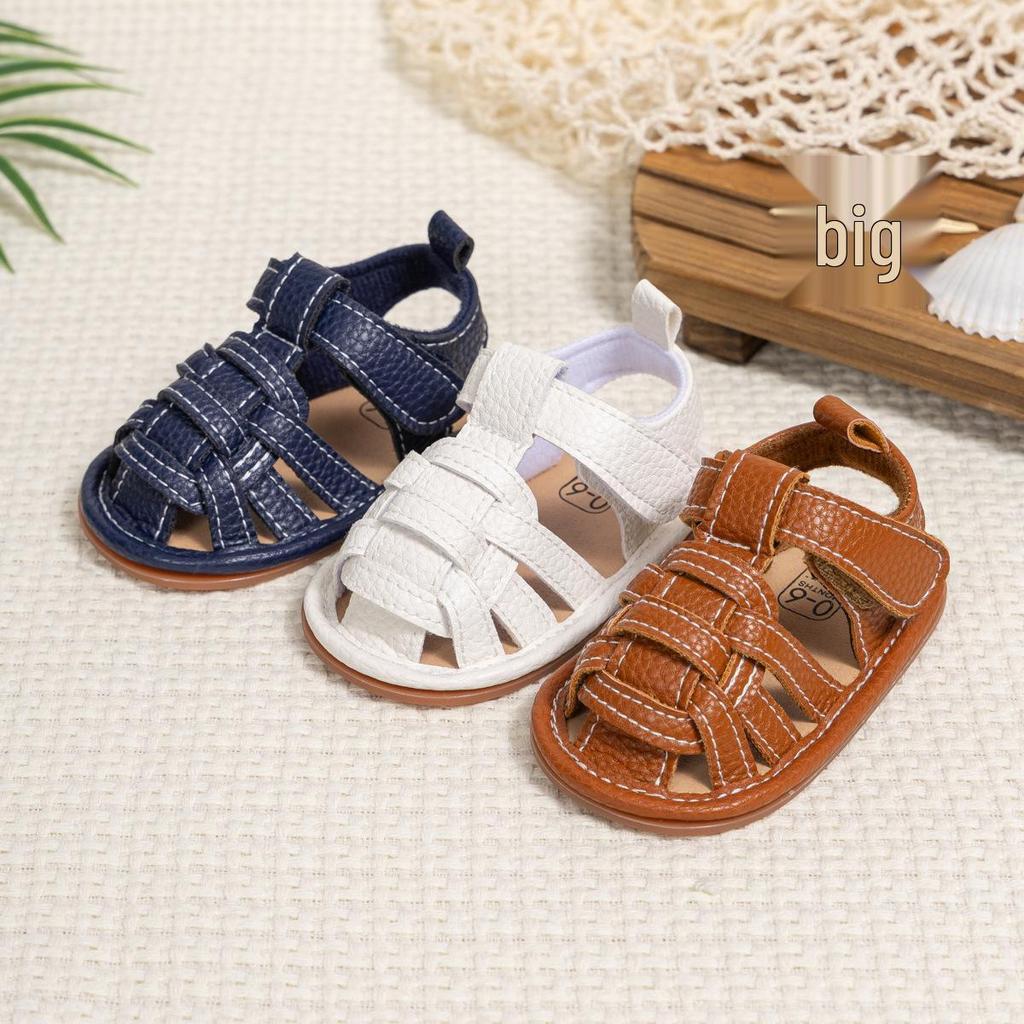 Infant Non-Slip Breathable Velcro Sandals for 0-1 Year Olds