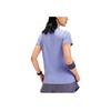 Asics Solid Color Knitted Moisture-Wicking Quick-Dry Round Neck Short Sleeve T-Shirt Women Tops Purple 2012D164-500