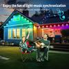 Outdoor RGBIC Lights String IP67 Waterproof Smart LED Eaves Lights with App/Remote Control for Christmas and All Holiday Decor