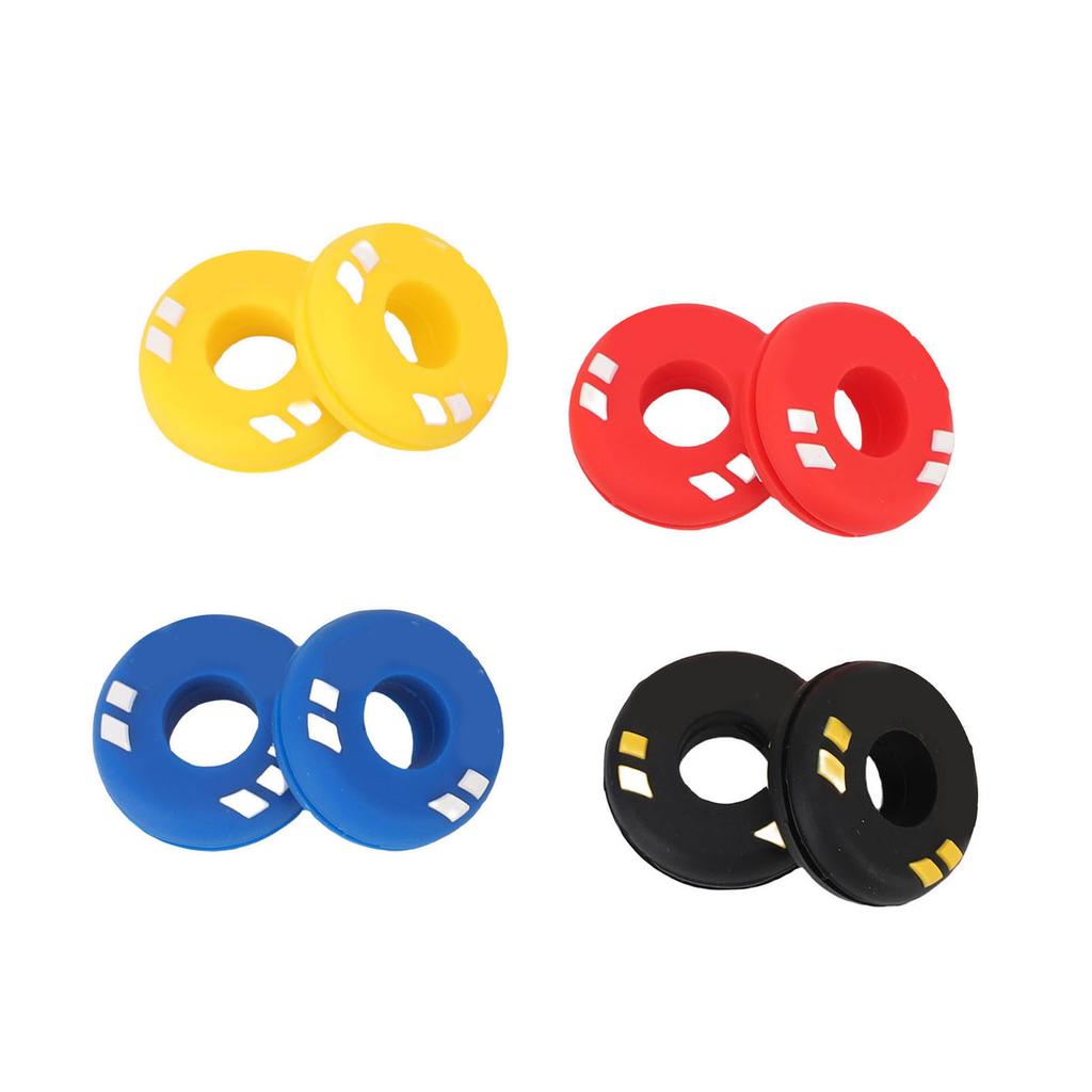 8Pcs Tennis Racquet Vibration Dampener Rubber 4 Colors Tennis Shock Buffer for Practices Performances