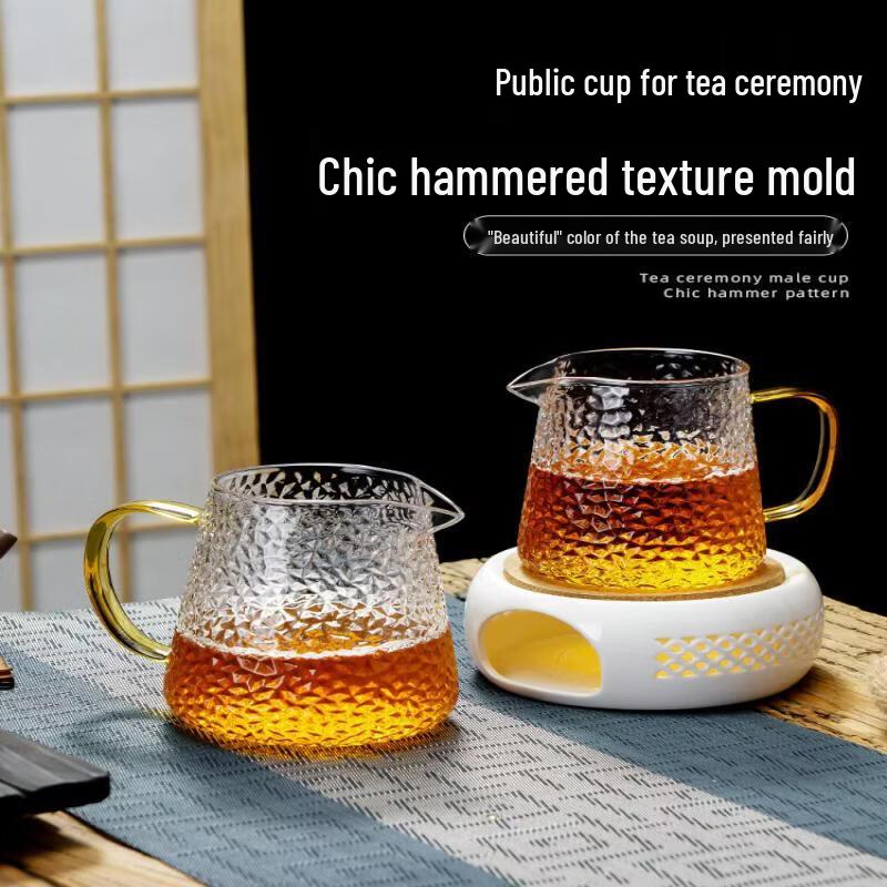 Hammered High Borosilicate Glass Fair Cup