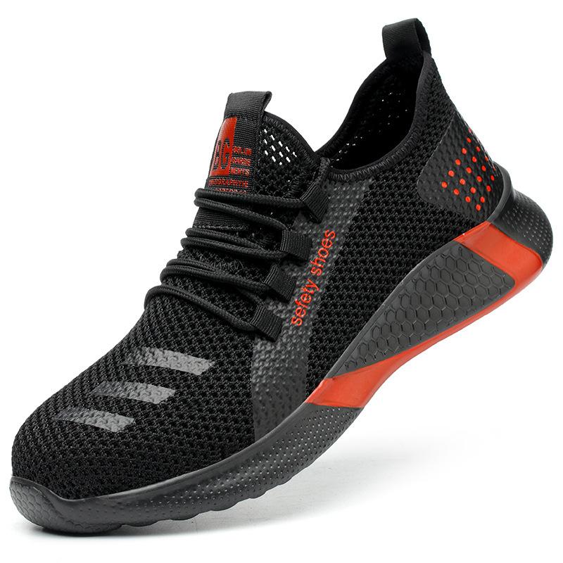 Holfredterse Drop Shipping Men  Steel Toe Cap Boots Protective Work Outdoor Anti Smashing Puncture Proof Shoes Sneakers Gt