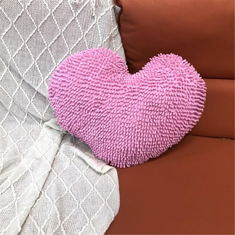 Soft Heart Pillow Ideal for Relaxation Craft from Polyester Materials with PP Cotton Cores Living Room or Bedroom Use