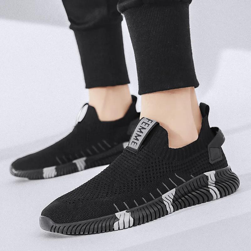 Herren Vulkanisierte Schuhe Mesh Herrenschuhe Leicht Bequem Herren Sneaker Herbstmode Slipper Flats Schuhe Männliche Slipper