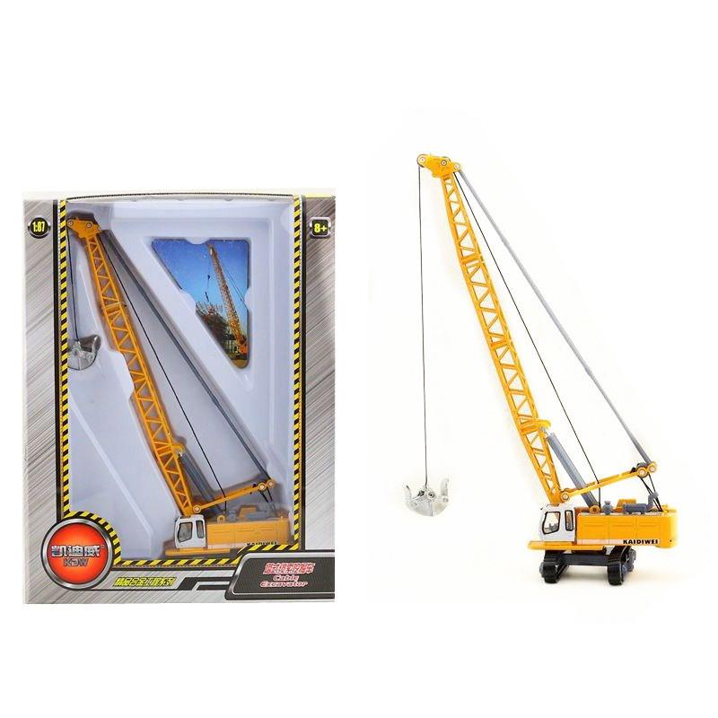 Alloy Cable Tower Excavator Model With Inertia Mechanism For Kid Play And Gift