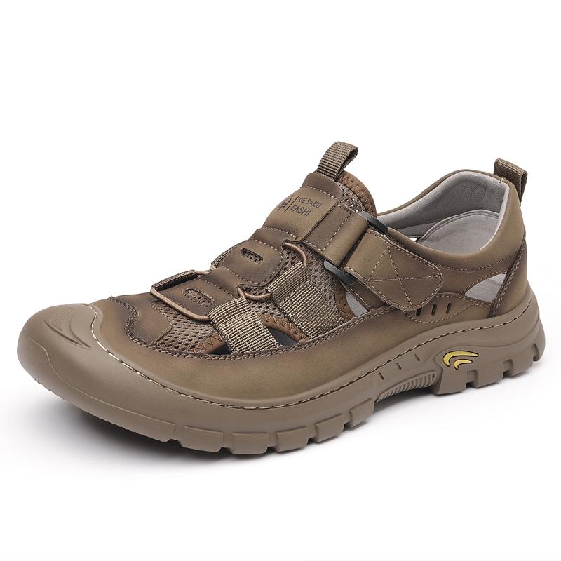 Fashion New Design Men Wading Aqua Shoes Athletic Outdoor Sandals Anti-Slip Rubber Sole Hiking Sandals Quick-Dry Beach Shoe Summer Flats
