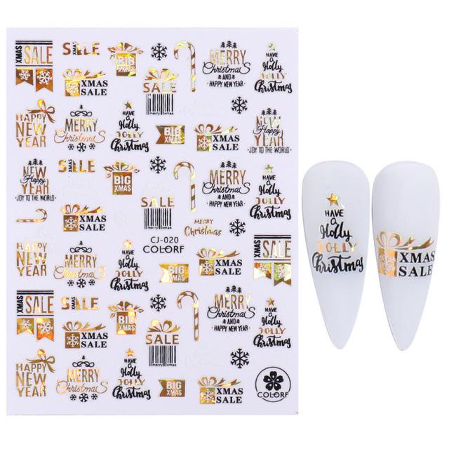 1pc 3D Nail Stickers Spring Summer Natural Flower Leaves Simulation Dried Flower Dragonfly Nail Applique Water Slides Decoration