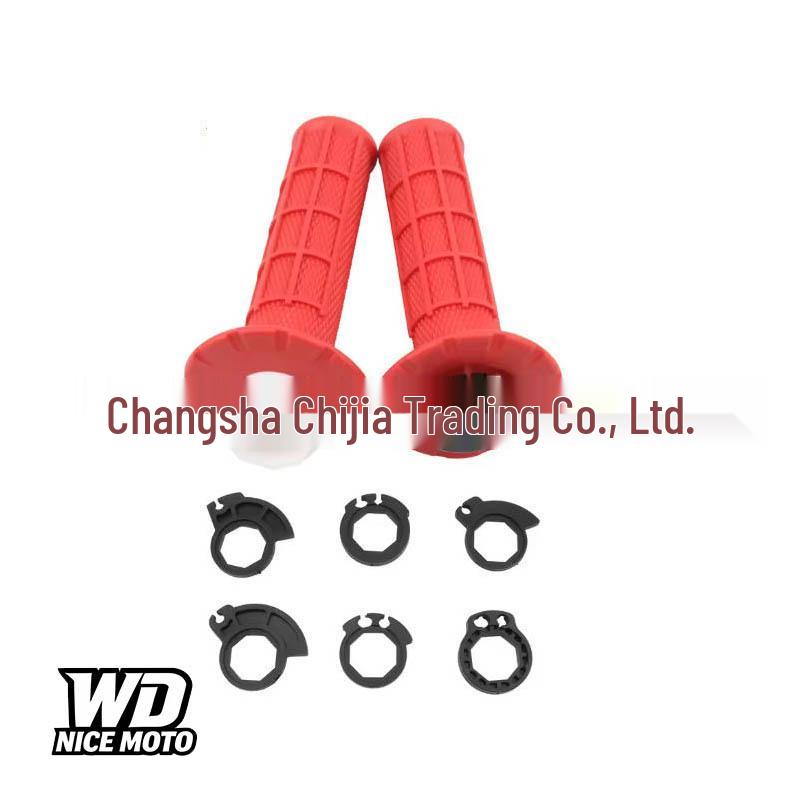 

Anti-slip Rubber Handlebar Grips with Self-locking Core for Off-road Motorcycles червоний