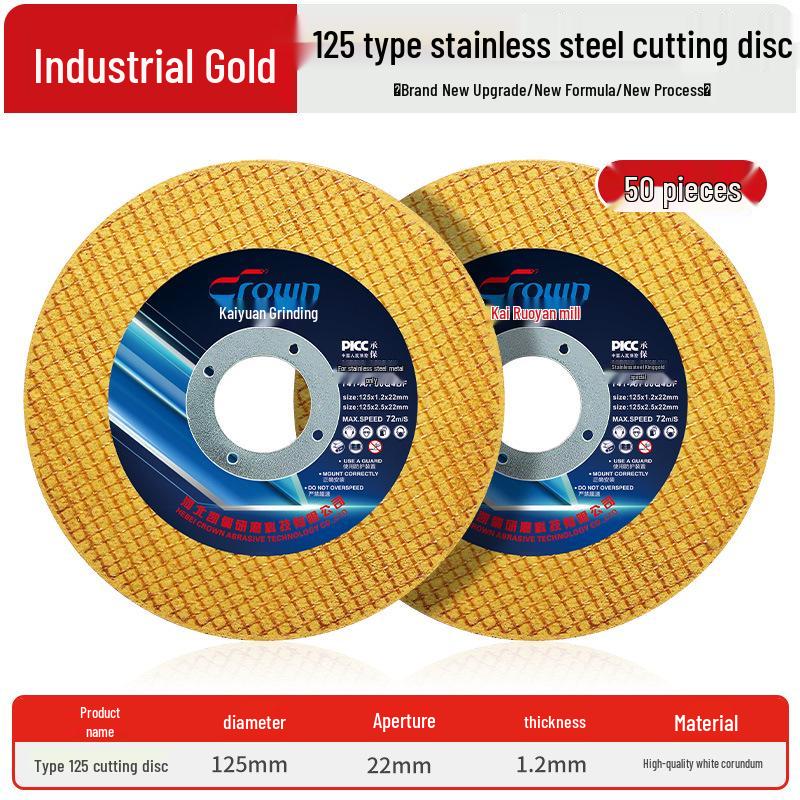 Ultra-thin 125*1.2mm Cutting & Polishing Disc for Metal & Stainless Steel - Angle Grinder Wheel