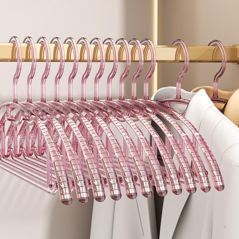 Anti-slip Thickened Clothes Hanger Set: Seamless, Anti-shoulder-bump, Enlarged for Home Use