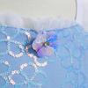 Cinderella Blue Princess Dress Girls Cosplay Theme Party Prom Gown Kids Birthday Gift Halloween Carnival Print Charm Clothing