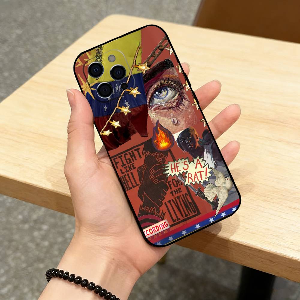 Venezuela esthetic Art Print Phone Case For iPhone 17, 16,15,14,13,12,11 Plus,Pro Max, Others Soft Black Cover iPhone14