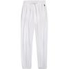 Polo Ss24 Solid Color Logo Embroidered Long Casual Pants Women Bottoms White WMPOPNTNBQ20249-100