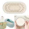 2026 Natural Wooden Basket Bottoms Hollow Crochet Wood Base for Bag Weaving Craft Supplies Making Tool