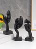 3PCS Mask Statues Resin Material Nordic Style Figurine Unique Artwork Suitable for Living Room Decoration