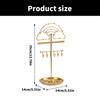 Space Saving Jewelry Organizers Practical Necklace Holder Stylish Storage Rack Alloy Texture Suitable for Earrings